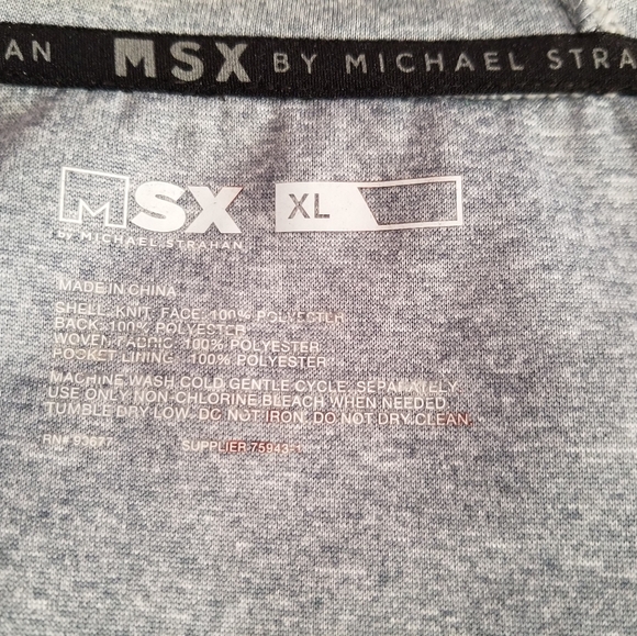 MSX men's grey fuzzy jacket size XL - Picture 5 of 5